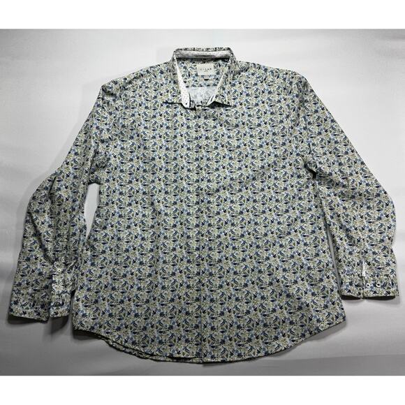 C-Lab Other - C-Lab NYC Men's Long Sleeve 4-Way Stretch Slim Fit Floral Dress Shirt - Size 2XL